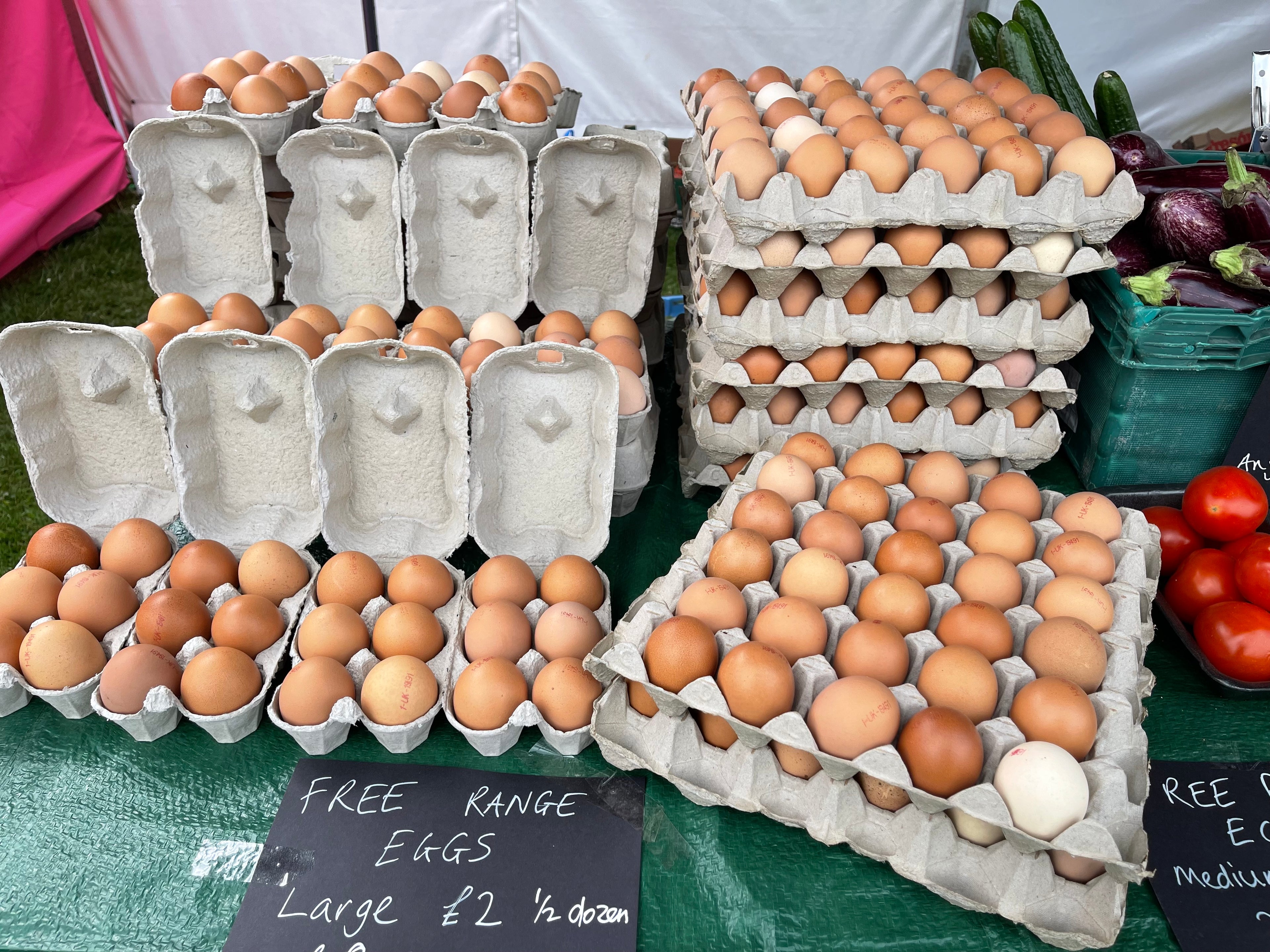 Dozen Farm Fresh Hens Eggs